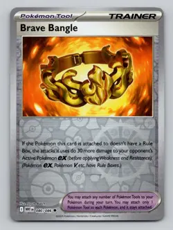 Reverse Holo Brave Bangle 080/086 Uncommon White Flare Pokemon - Image 1