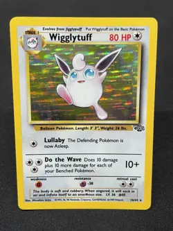 Pokemon TCG Wigglytuff 16/64 Jungle Holo Unlimited Rare Card - Image 1