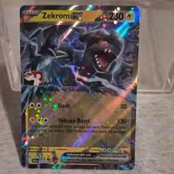Zekrom ex 034/086 NM STAMPED BLK [Play! Pokemon Prize Pack Series 8] - Image 1
