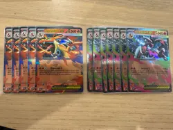 Pokemon Mega Charizard Y X EX - 7*029 & 5* 030 - Black Star Promo NM - Image 1