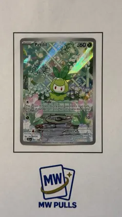 Petilil 091/086 Sv: Black Bolt Holo Pokemon TCG Illustration Rare Card - Image 1