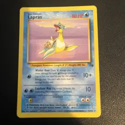 Pokemon Lapras 25/62 Fossil Non-Holo Rare WOTC NM/Near Mint - Image 1