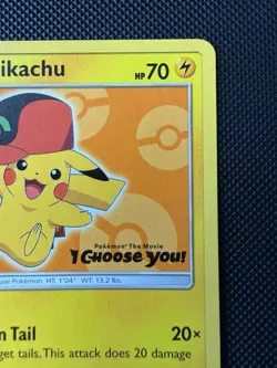 Pokemon TCG: Ash’s Pikachu “I Choose You” Black Star Promo SM110 - Image 4