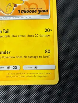 Pokemon TCG: Ash’s Pikachu “I Choose You” Black Star Promo SM110 - Image 5