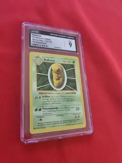 Pokemon: Kakuna #33/102 Shadowless Base Set 1999 Vintage WOTC - CGC 9 MINT - A82 - Image 5