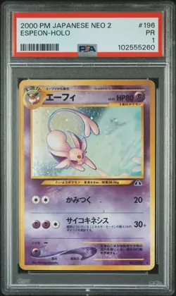 PSA 1 Espeon Crossing the Ruins... Holo (Japanese) Pokemon Slab - Image 1