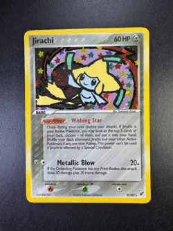 2005 POKEMON JIRACHI EX DEOXYS HOLO 9/107 - Image 1