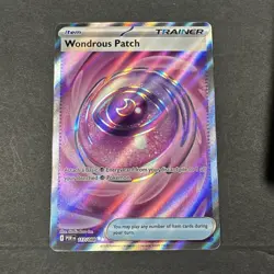 Pokemon TCG Wondrous Patch Trainer Item Full Art Secret Rare POR 117/088 Holo - Image 1
