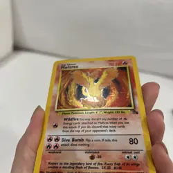Moltres 12/62 Fossil Unlimited (1999) Holo Rare Vintage WOTC Pokemon TCG - Image 2