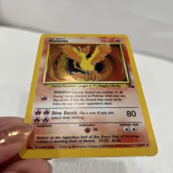 Moltres 12/62 Fossil Unlimited (1999) Holo Rare Vintage WOTC Pokemon TCG - Image 4