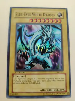 Blue-Eyes White Dragon SKE-001 Super Rare 1st Edition LP - Image 1