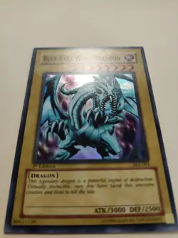 Blue-Eyes White Dragon SKE-001 Super Rare 1st Edition LP - Image 2