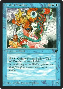 Wall of Wonder Legends Uncommon NM Magic: The Gathering Normal - Image 1