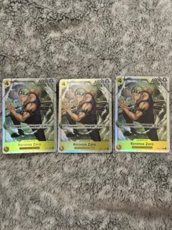 [Playset] 3 X One Piece Adventure on Kami’s Island - Roronoa Zoro SR - OP15-113 - Image 1