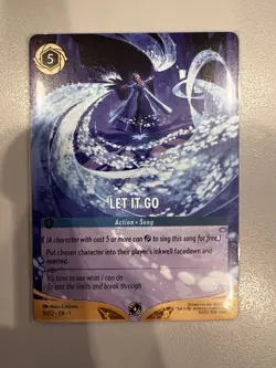(Can’t Ship USA) Disney Lorcana Challenge Let It Go DLC NON FOIL Promo - Image 1