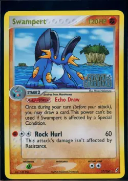 Pokemon EX CRYSTAL GUARDIANS - #27/100 Swampert - Reverse Holo - ENG - LP - Image 1