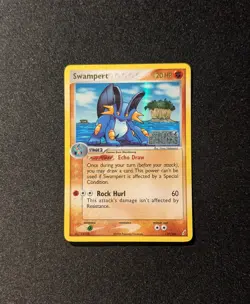 Pokemon EX CRYSTAL GUARDIANS - #27/100 Swampert - Reverse Holo - ENG - LP - Image 3