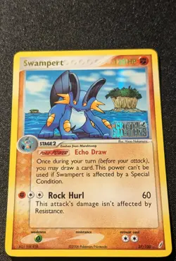 Pokemon EX CRYSTAL GUARDIANS - #27/100 Swampert - Reverse Holo - ENG - LP - Image 4