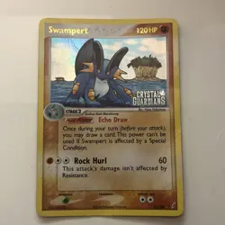 Swampert Reverse Holo Rare #27/100 Pokemon EX Crystal Guardians Card MP - Image 1