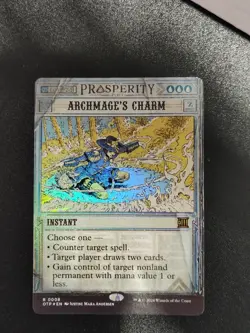 Archmage's Charm Foil Showcase Breaking News Outlaws Of Thunder Junction - Image 1