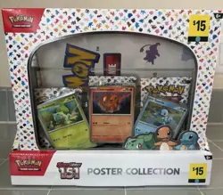 Pokemon TCG Scarlet & Violet 151 Poster Collection Lot Of 6 Sealed w/ Display - Image 1
