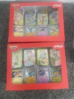 2 Pokemon Scarlet & Violet TCG Sam’s Club 151 Mini Tin Box Sealed - Lot of TWO - Image 1