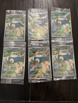 Lot of 6 Snorlax 151 ETB Promo All Sealed SVP 051 Pokemon Black Star - Image 1