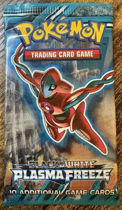 Pokemon Black & White Plasma Freeze Booster Pack Deoxys Art 10 Cards Nintendo - Image 1