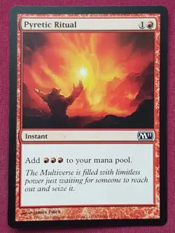 Magic The Gathering 2011 CORE SET M11 PYRETIC RITUAL red card MTG - Image 1