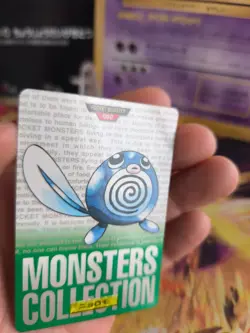 Pokemon Karte Card carddass Monsters collection green 1996 japanese Poliwag NM - Image 2