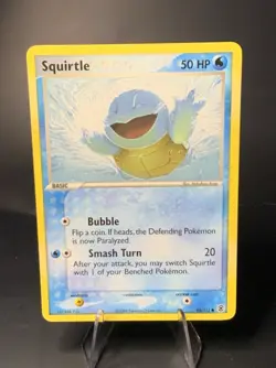 2004 Pokemon SQUIRTLE Ex FireRed & LeafGreen Set NON HOLO Common Card 83/112 NM+ - Image 1