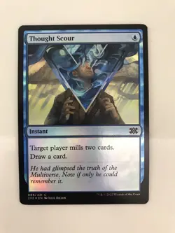 Thought Scour Foil MTG Magic the Gathering Card NM Near Mint Double Masters 2X2 - Image 1