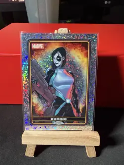 Topps Chrome 2025 Mini Diamond Domino Marvel Trading Card #4 - Image 1