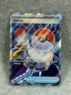 Pokemon SWITCH 123/94 Common Holo Ultra Rare Trainer Card TCG Phantasmal Flames - Image 2
