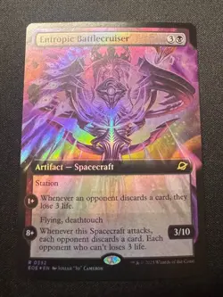 Entropic Battlecruiser (Extended Art FOIL )- Edge of Eternities- MTG #332 - NM - Image 1