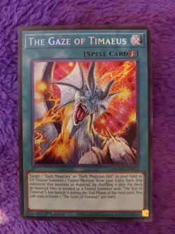 The Gaze of Timaeus MZMU Secret NM Yugioh - Image 2