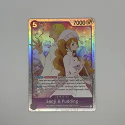 One Piece TCG English Sanji and Pudding EB02-035 SR Anime 25th Collection NM/M - Image 1