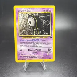 Pokemon Vintage Card TCG Unown A Neo Discovery 33/75 Unlimited NM -g - Image 1