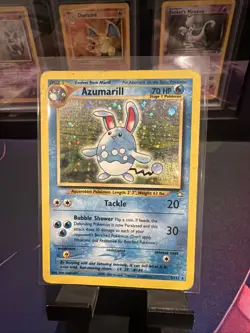 POKEMON 1995- 1998 AZUMARILL Card!! Classic Trading Cards 2/111 NM Light Surface - Image 1