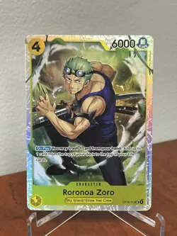 Roronoa Zoro SR OP15-113 ENGLISH ONE PIECE Card Adventure on KAMI’s Island OP15 - Image 1