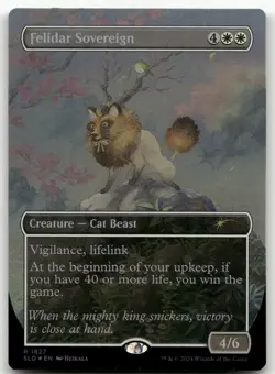 Felidar Sovereign (1827) (Rainbow Foil) #1827 NM Secret Lair Drop SLD Magic MTG - Image 1