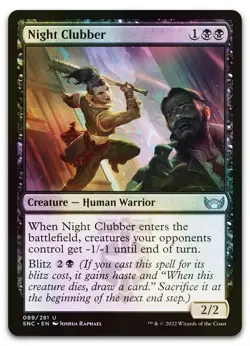 Night Clubber #89 (Foil) (NM) Streets New Capenna SNC Magic MTG - Image 1