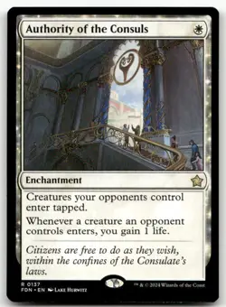 Authority of the Consuls #137 (NM) Foundations FDN Magic MTG - Image 1