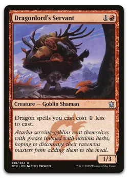 Dragonlord's Servant #138 (LP) Dragons of Tarkir DTK Magic MTG - Image 1