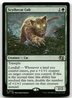 Scythecat Cub #24 (NM) Foundations Jumpstart J25 Magic MTG - Image 1