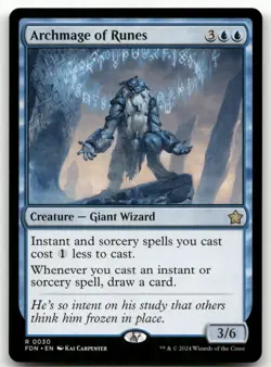 Archmage of Runes #30 (NM) Foundations FDN Magic MTG - Image 1