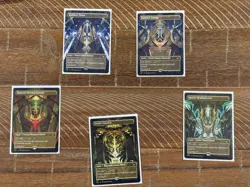 Magic The Gathering Streets Of New Capenna - Full Art Tri-Color Lands. Full-set - Image 1