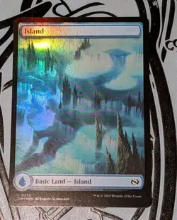 MTG *FOIL FULL ART* Tarkir : Dragonstorm ISLAND NM - Image 1