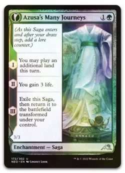 Azusa's Many Journeys #172 (Foil) (NM) Kamigawa Neon Dynasty NEO Magic MTG - Image 1