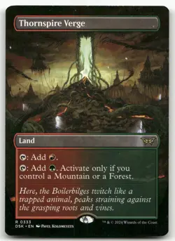 Thornspire Verge (Borderless) #333 (NM) Duskmourn DSK Magic MTG - Image 1